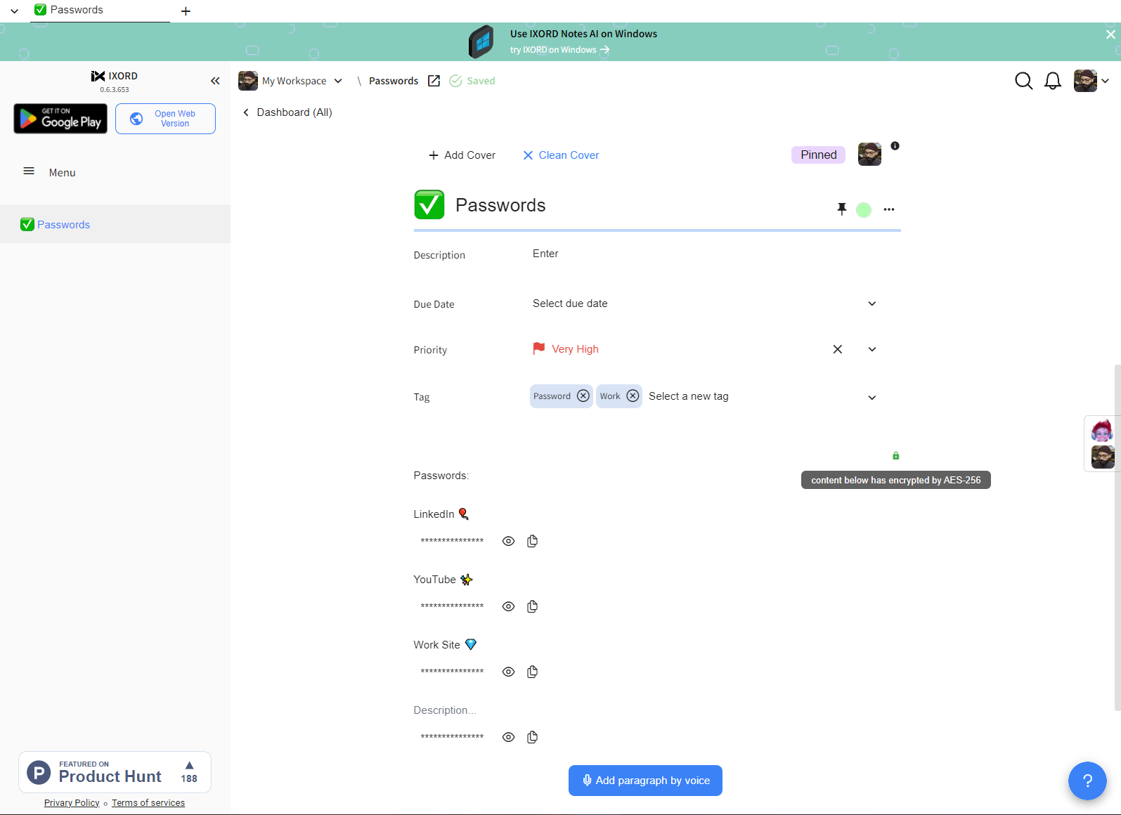 Secure Data Vault