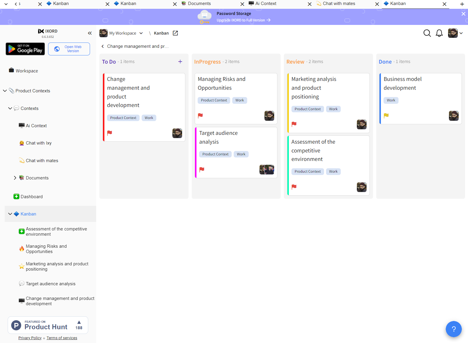 Planner Kanban Board
